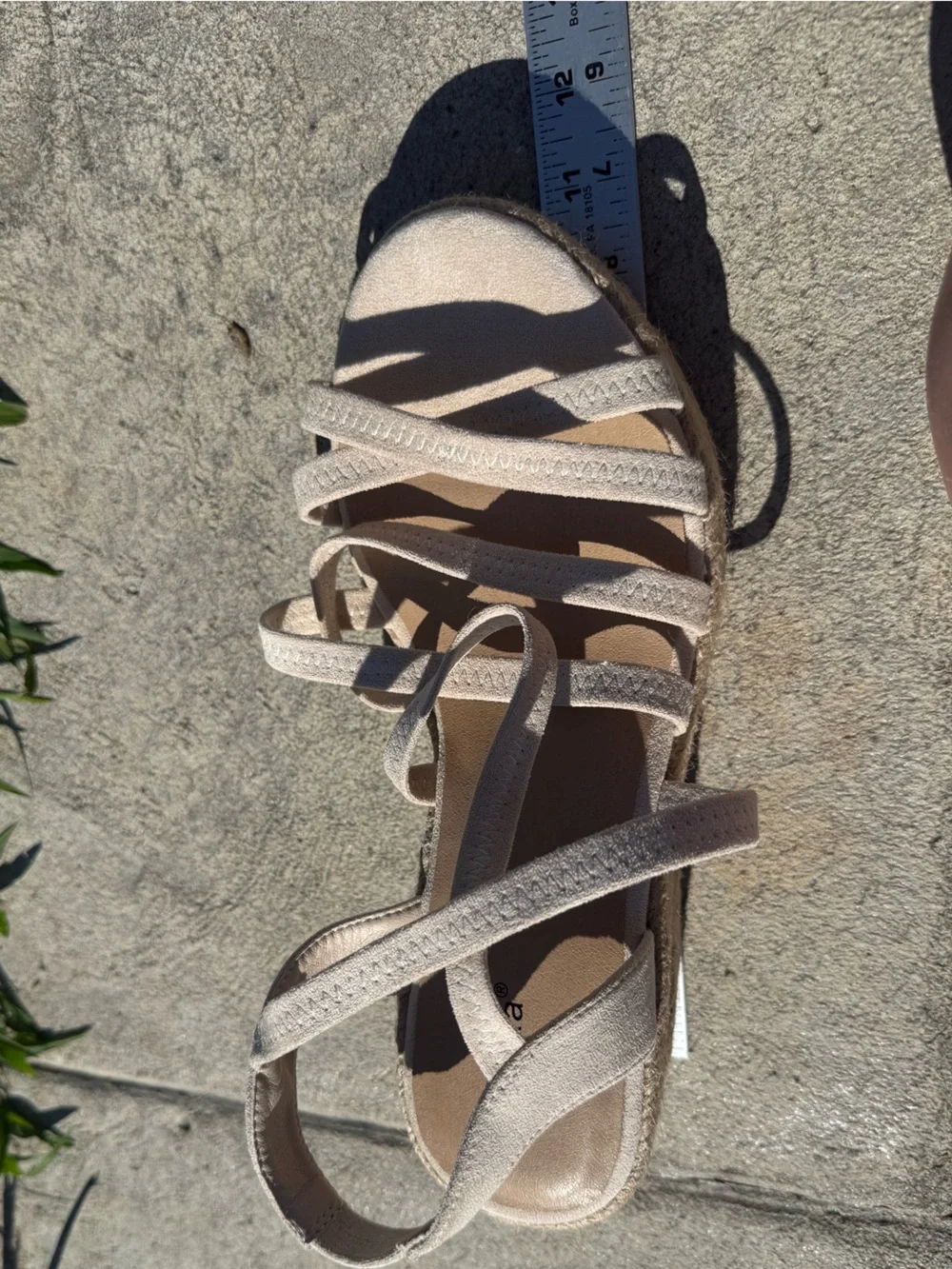 NEW Luoika Wide Width Wedge Sandals, Platform Ankle Strap Open Toe Espadrille 12